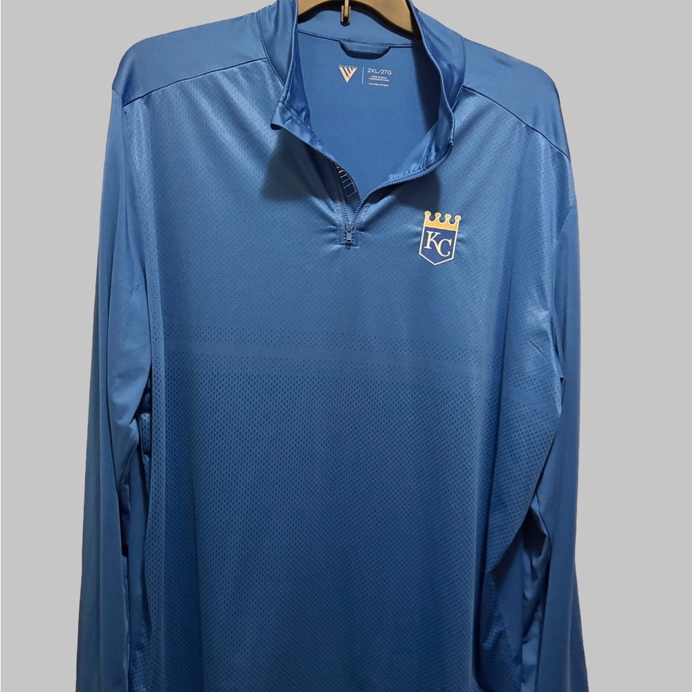 KC Royals Blue Quarter-Zip Pullover